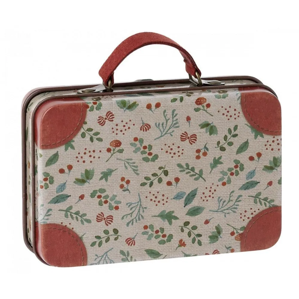 Maileg metal suitcase travel - holly
