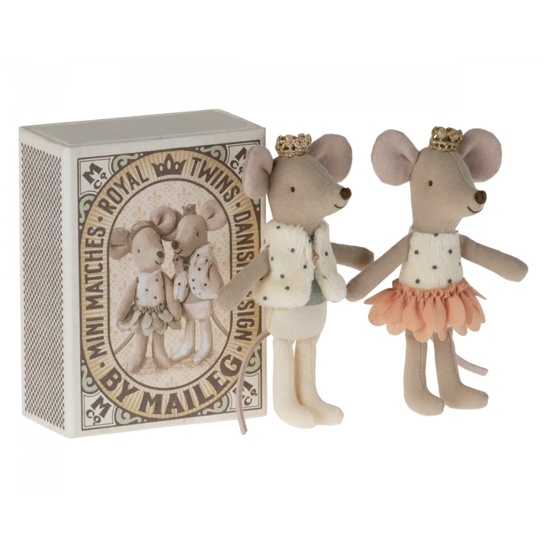 Maileg - Royal Twin Mice in Matchbox
