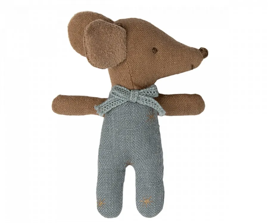 Maileg | Sleepy/Wakey Baby Mouse in Matchbox, Blue