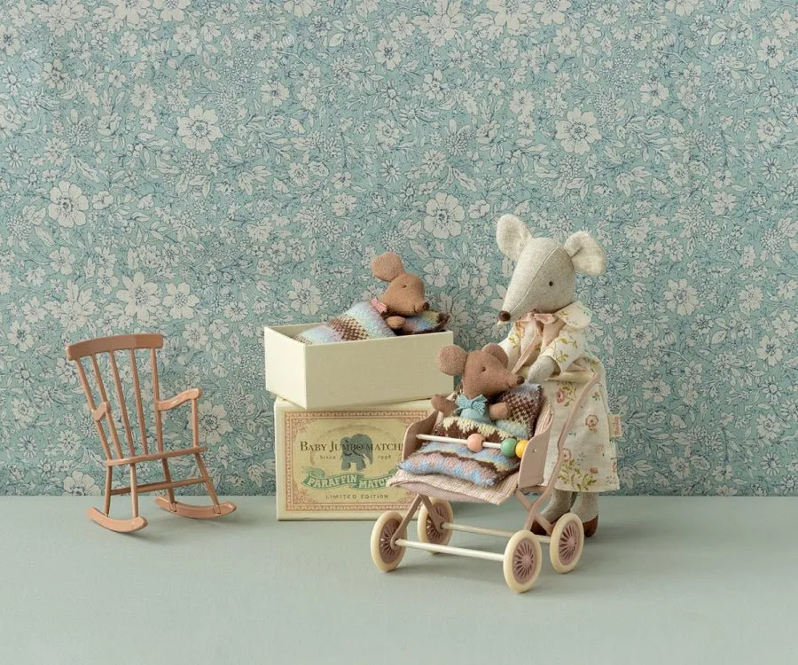 Maileg | Sleepy/Wakey Baby Mouse in Matchbox, Blue