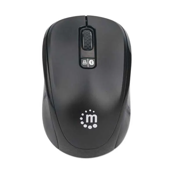 Manhattan 179478 Bluetooth / 2.4 GHz Wireless Dual-Mode Mouse with Three Buttons and Scroll Wheel