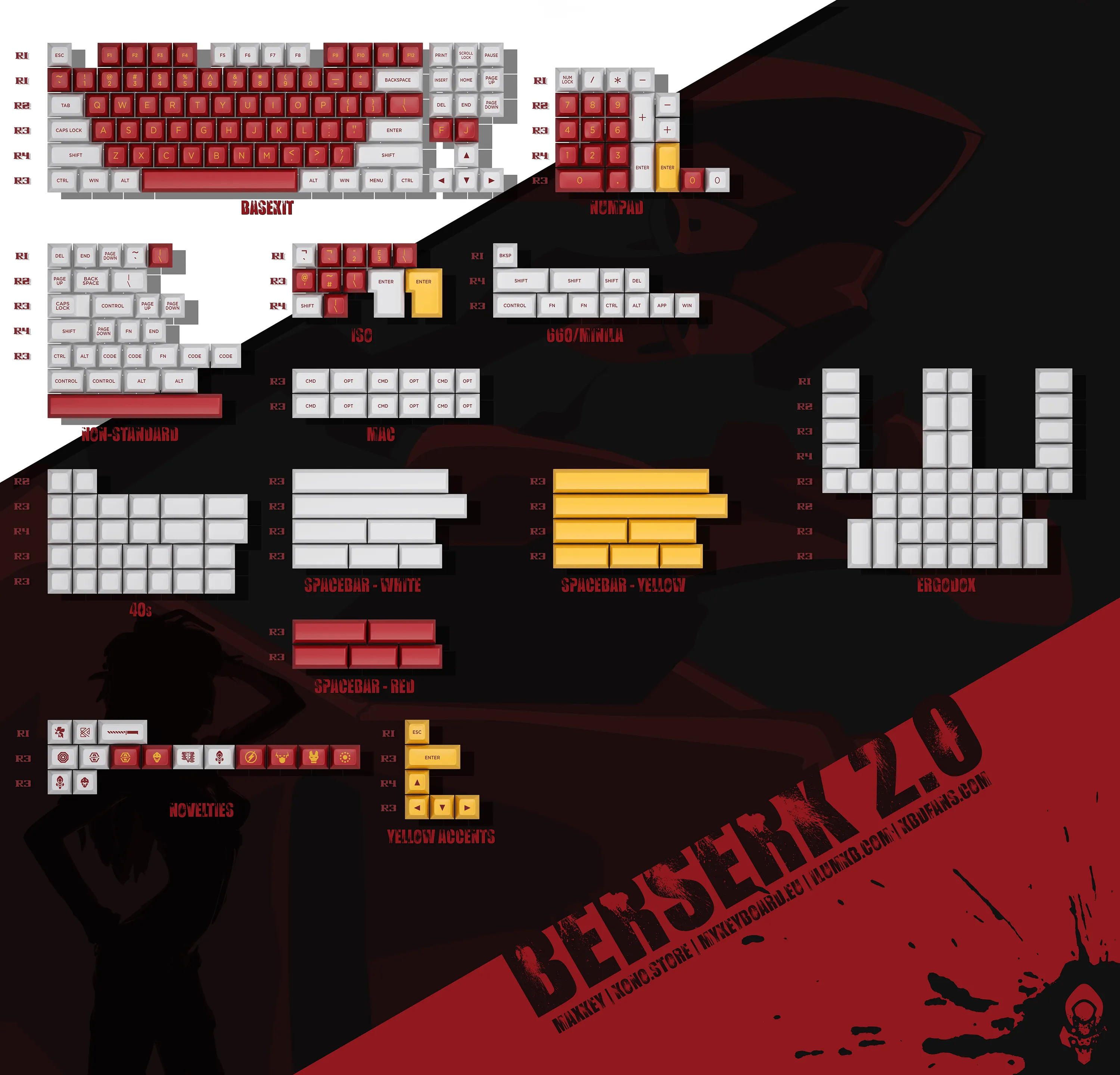 Maxkey Berserk 2.0 - SA Keycap Set