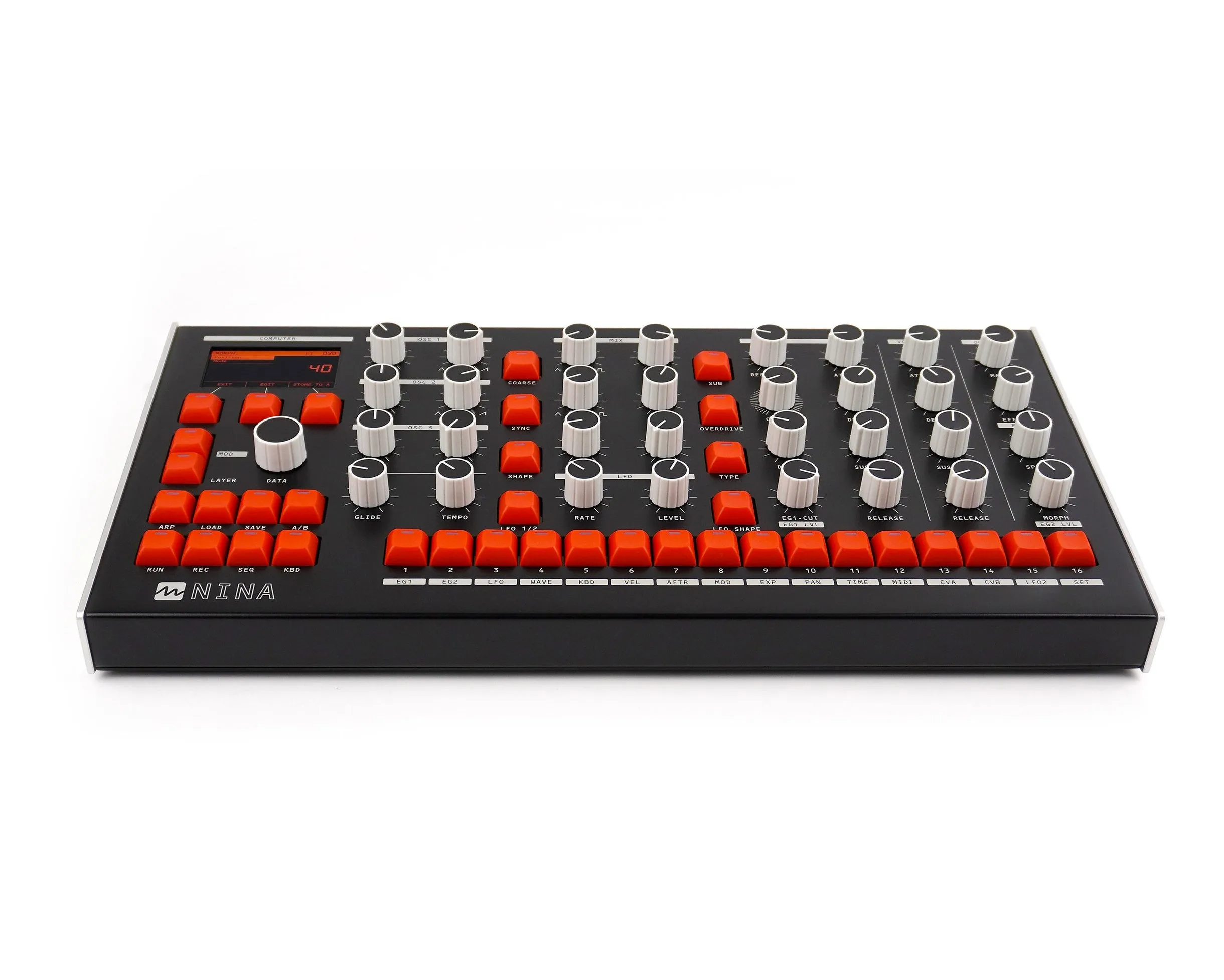 Melbourne Instruments NINA 12 Voice Analogue Polyphonic Multitimbral Synthesizer with Motorised Controls