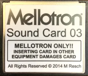 Mellotron Sound Card 03