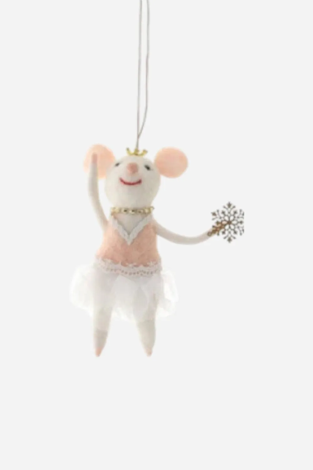Merry Mice Snowflake Ornament