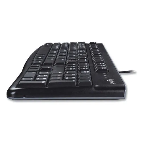 Mk120 Wired Keyboard   Mouse Combo, Usb 2.0, Black