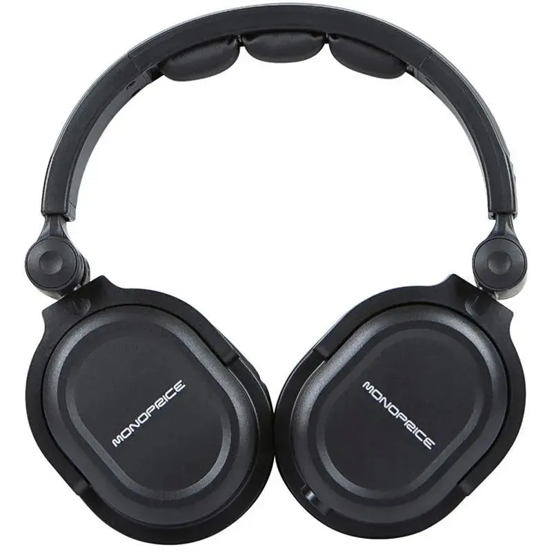 Monoprice 8323 Premium Hi-Fi Over the Ear DJ Style Pro Headphones