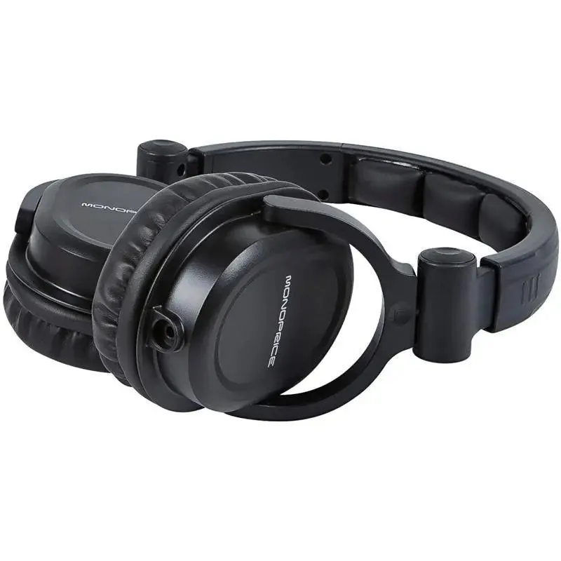 Monoprice 8323 Premium Hi-Fi Over the Ear DJ Style Pro Headphones