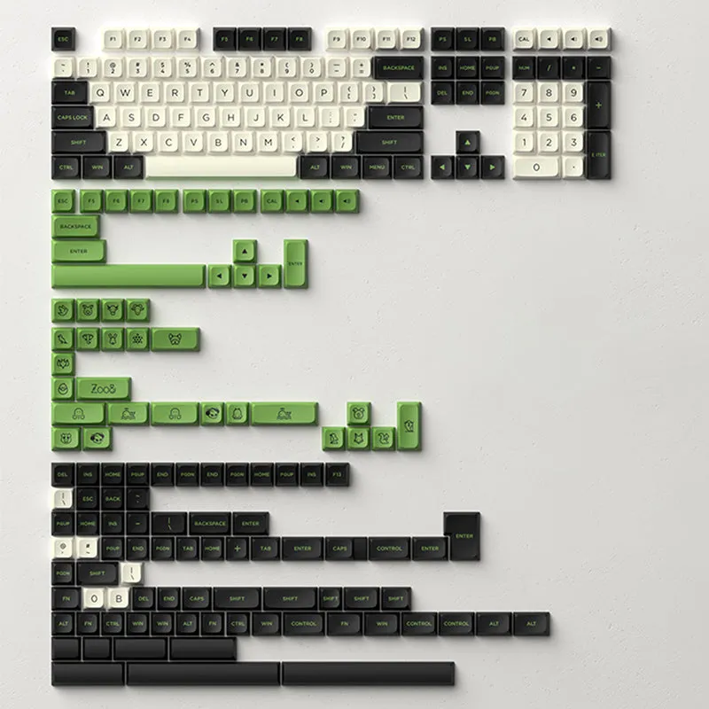 MonsGeek x Akko Neon Dye-Subbed PBT MDA Profile Keycap Set 227 Keys