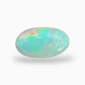 Natural White Etopian Opal Oval Cabochon 4.93 carat 17x9 mm