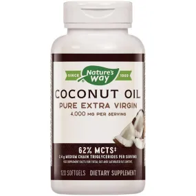 Nature's Way Coconut Oil 120 Capsules (Previously Enzymatic Therapy)