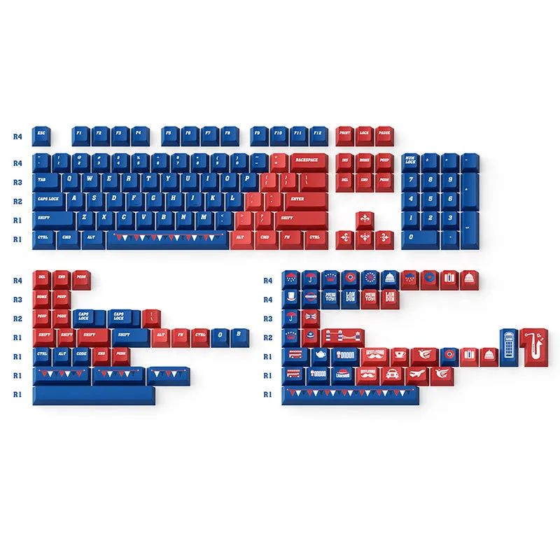 NEWTOY British Theme Cherry Profile Keycap Set 172 Keys