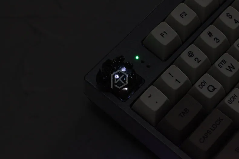 Novelty Shine Through Keycaps 3d printed print printing skull soldier custom mechanical keyboards light Cherry MX compatible Clear white DIY