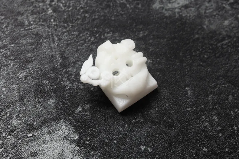Novelty Shine Through Keycaps 3d printed print printing skull soldier custom mechanical keyboards light Cherry MX compatible Clear white DIY