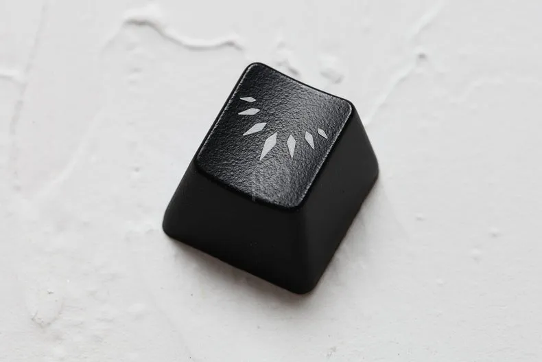 Novelty Shine Through Keycaps ABS Etched, Shine-Through black panther black red custom mechanical keyboards