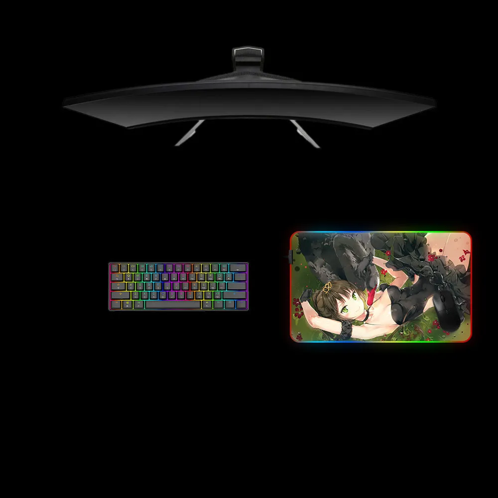 Nysekai "Anime Swan Girl Design M-XXL Size RGB Gaming Mouse Pad'' Computer Desk Mat