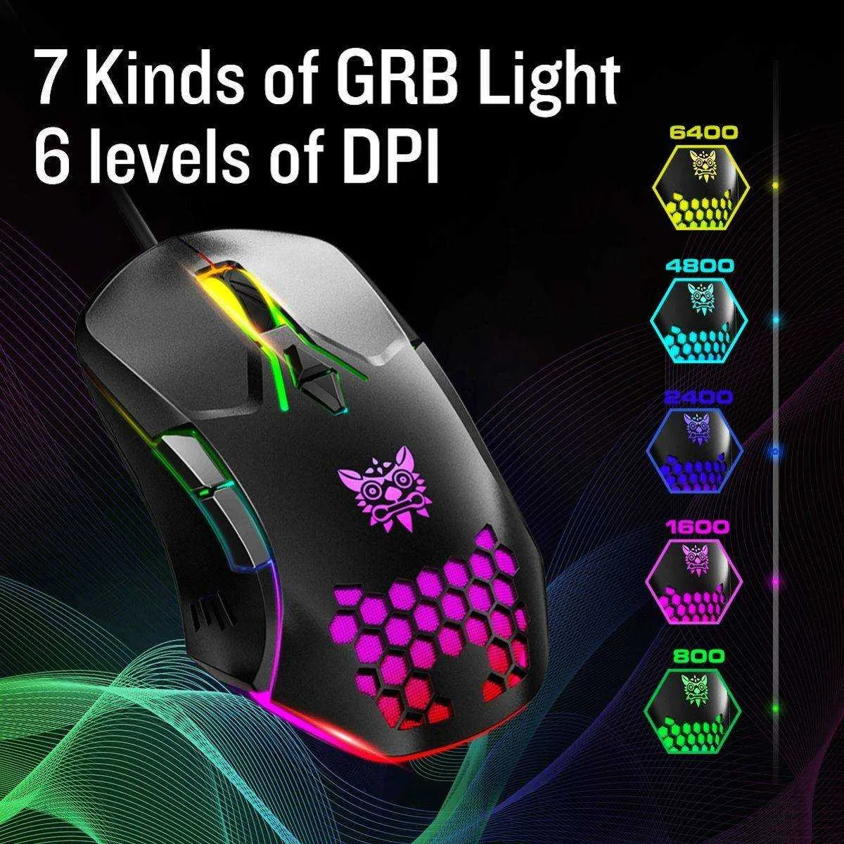 ONIKUMA CW902 Wired Gaming Mouse