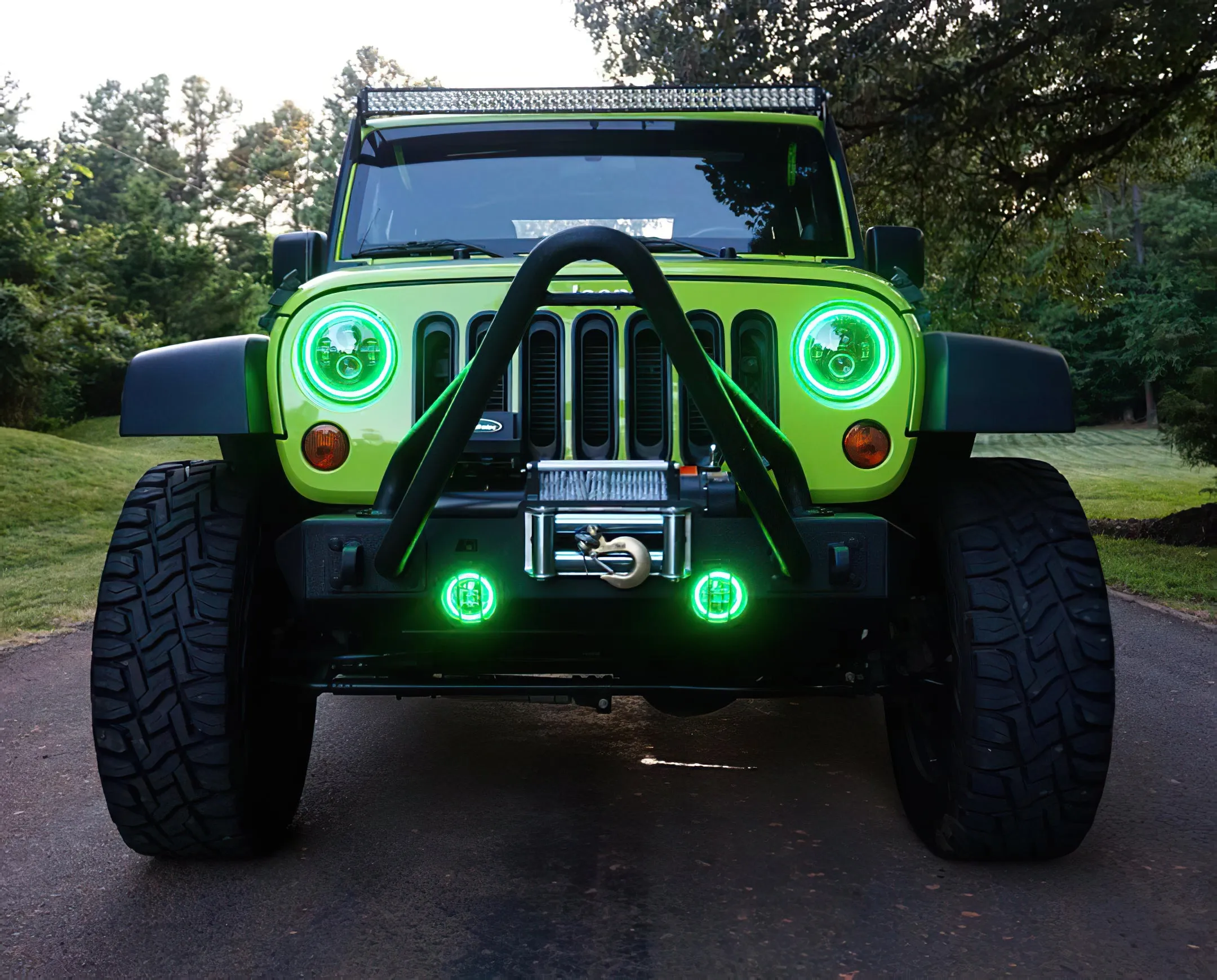 ORACLE Lighting 2007-2018 Jeep Wrangler JK LED Surface Mount Fog Light Halo Kit
