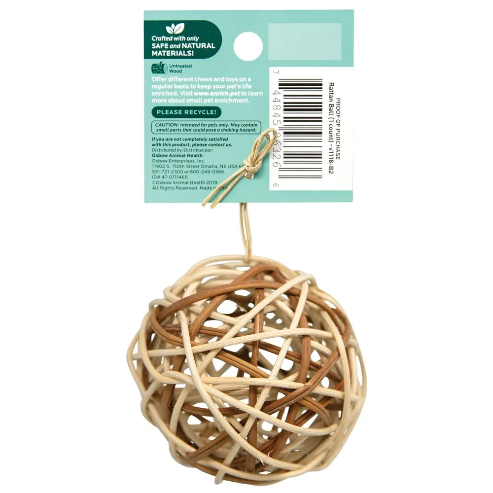 Oxbow Enriched Life Rattan Ball For Small Animals