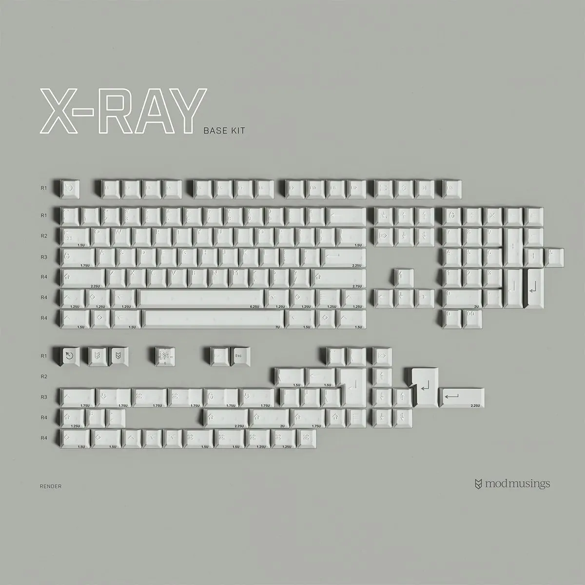 PBTfans X-Ray Keycap Set