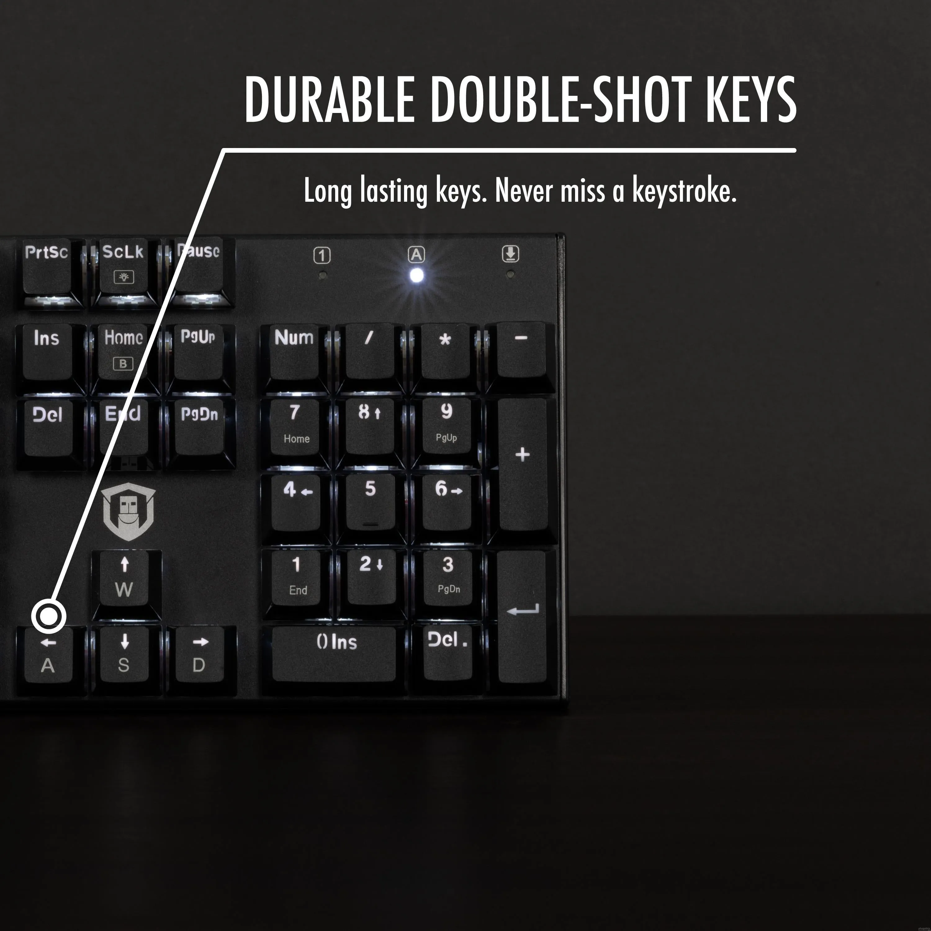 Plugable Compact 104-Key Mechanical Keyboard With Red-Style Switches