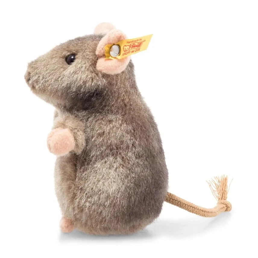 Plush Brown and White Mice by Steiff Handmade