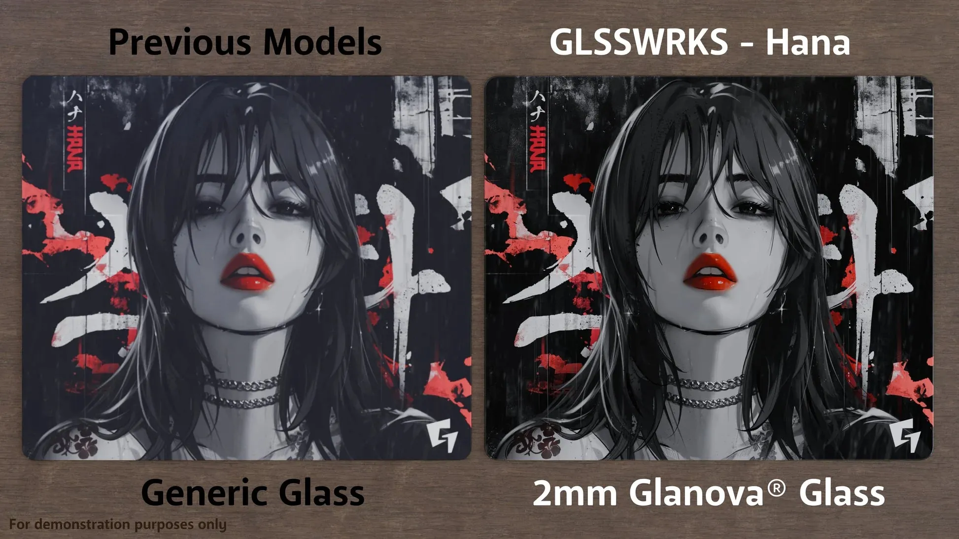 [PRE-ORDER] GLSSWRKS Hana Glass Mouse Pad