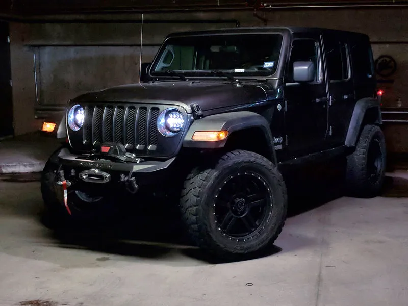 QUAKE LED Headlight Replacement Kit for 18-up Jeep Wrangler JL & JL Unlimited