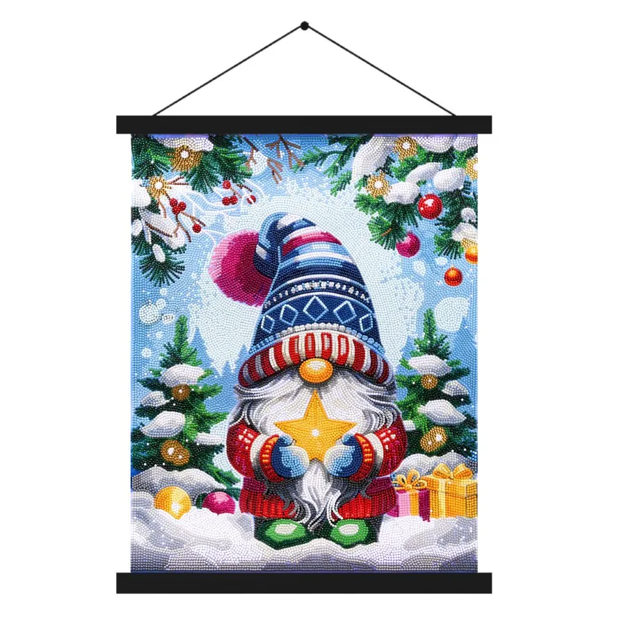 "Glittery Gonk" Crystal Art Scroll Kit 40x50cm