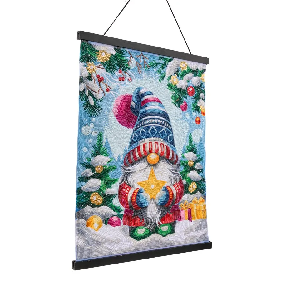 "Glittery Gonk" Crystal Art Scroll Kit 40x50cm