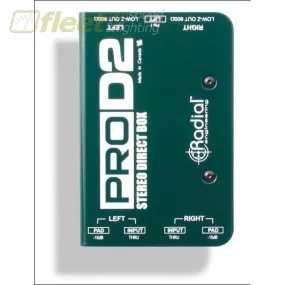Radial PROD2 Stereo Full Range Passive DI Box