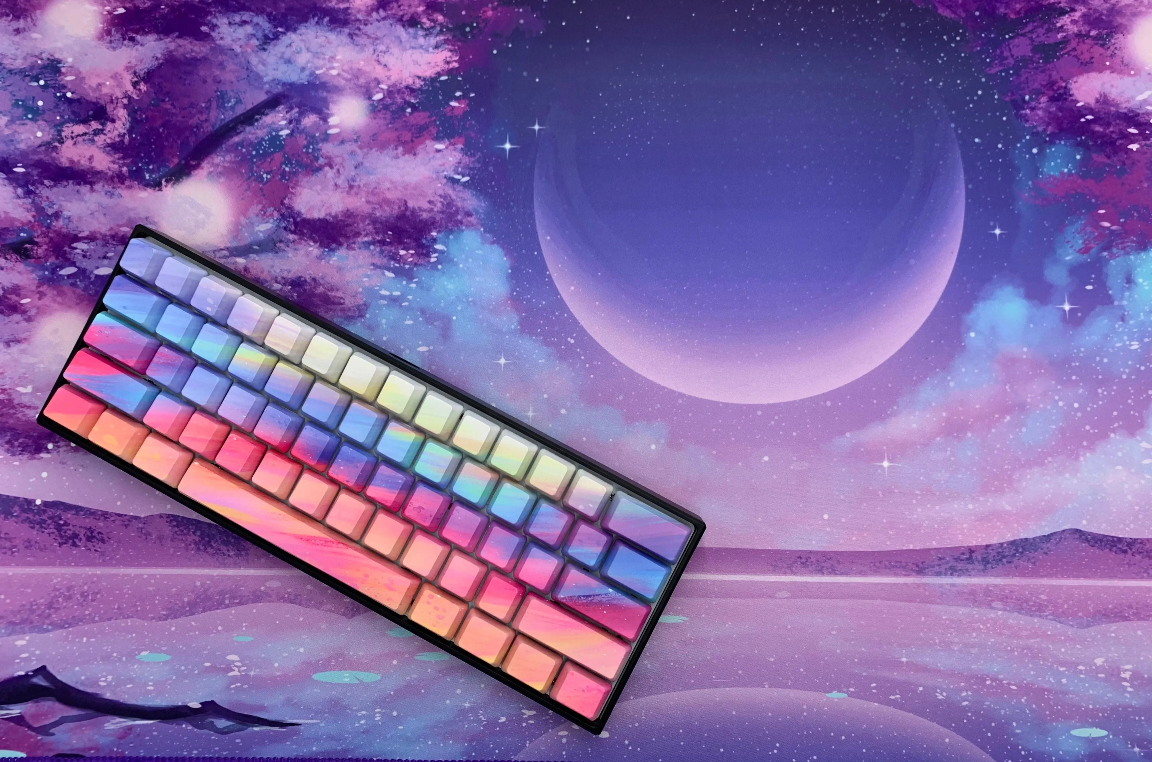 Rainbow Sherbet Keycap Set - Alpherior Keys