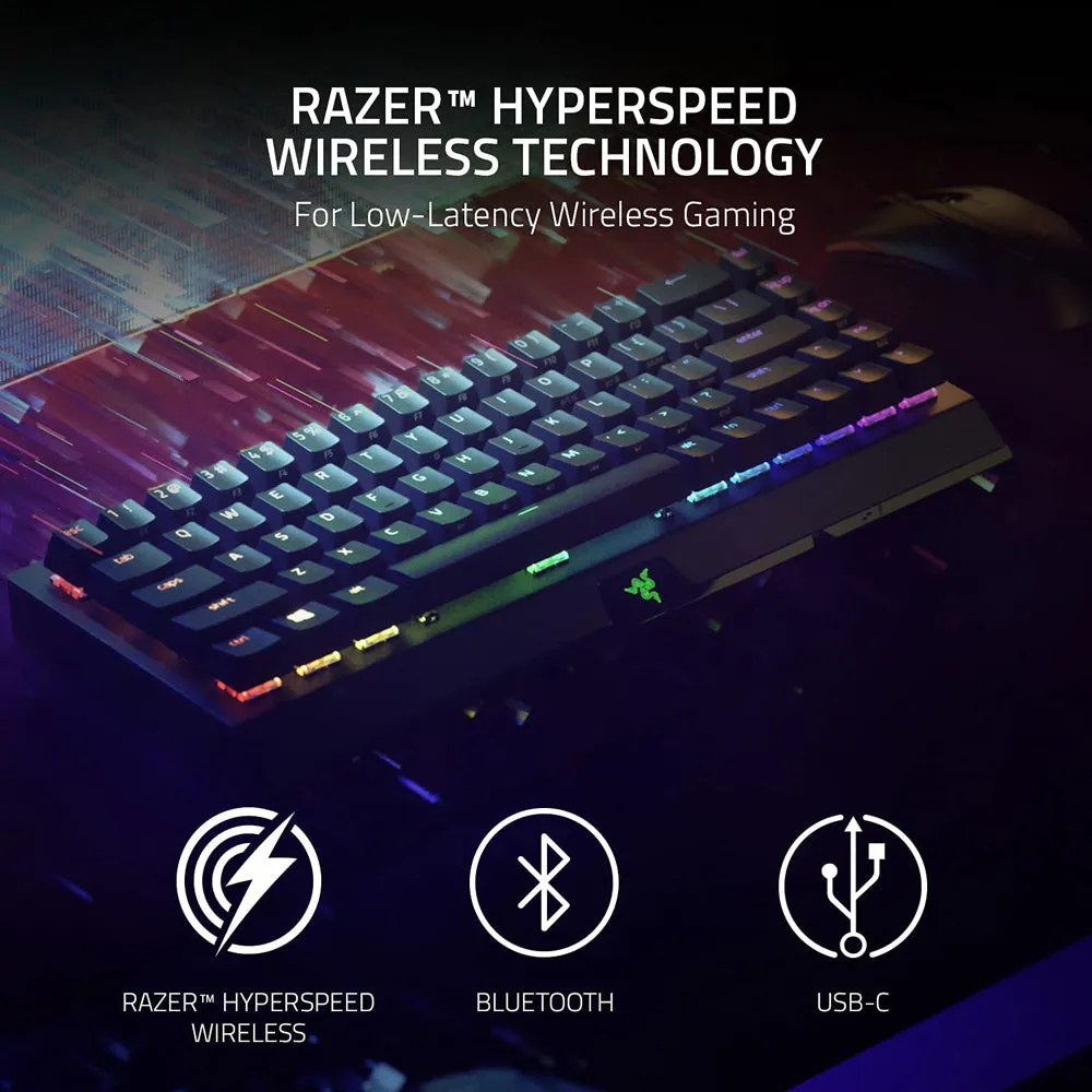 Razer Mechanical Wireless Gaming Keyboard BlackWidow V3 Mini HyperSpeed