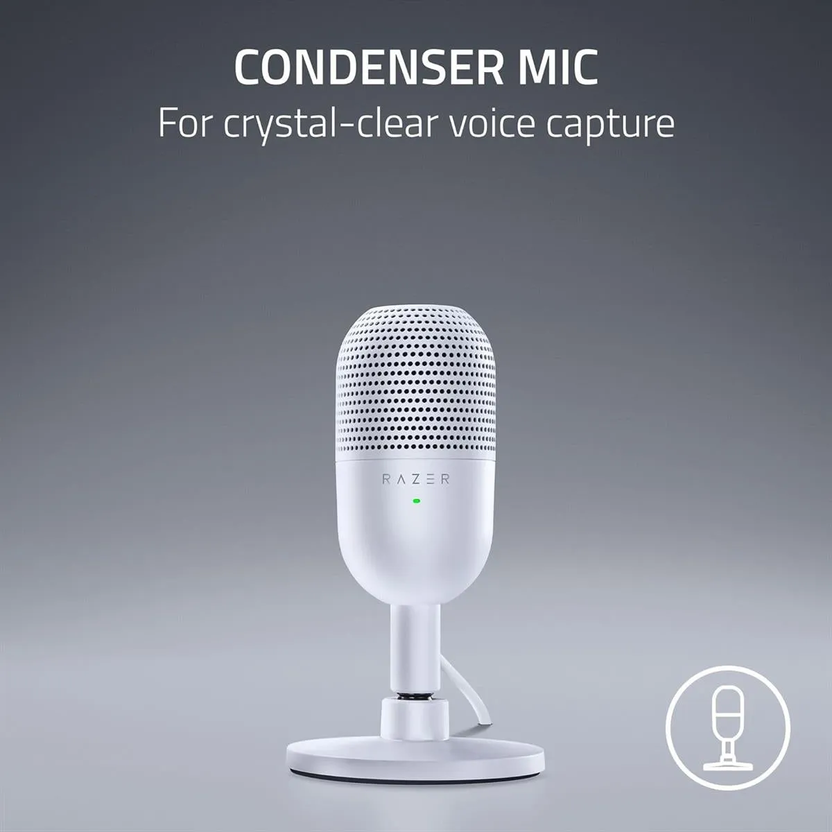 Razer Seiren V3 Mini White Microphone