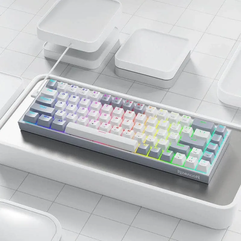 Redragon Mechanical Caster Wired Gaming Keyboard Rd K631 Wg Rgb