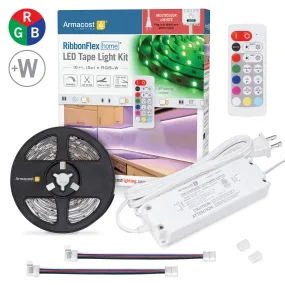 RibbonFlex Home 24V RGB W Hardwire LED Strip Light Kit