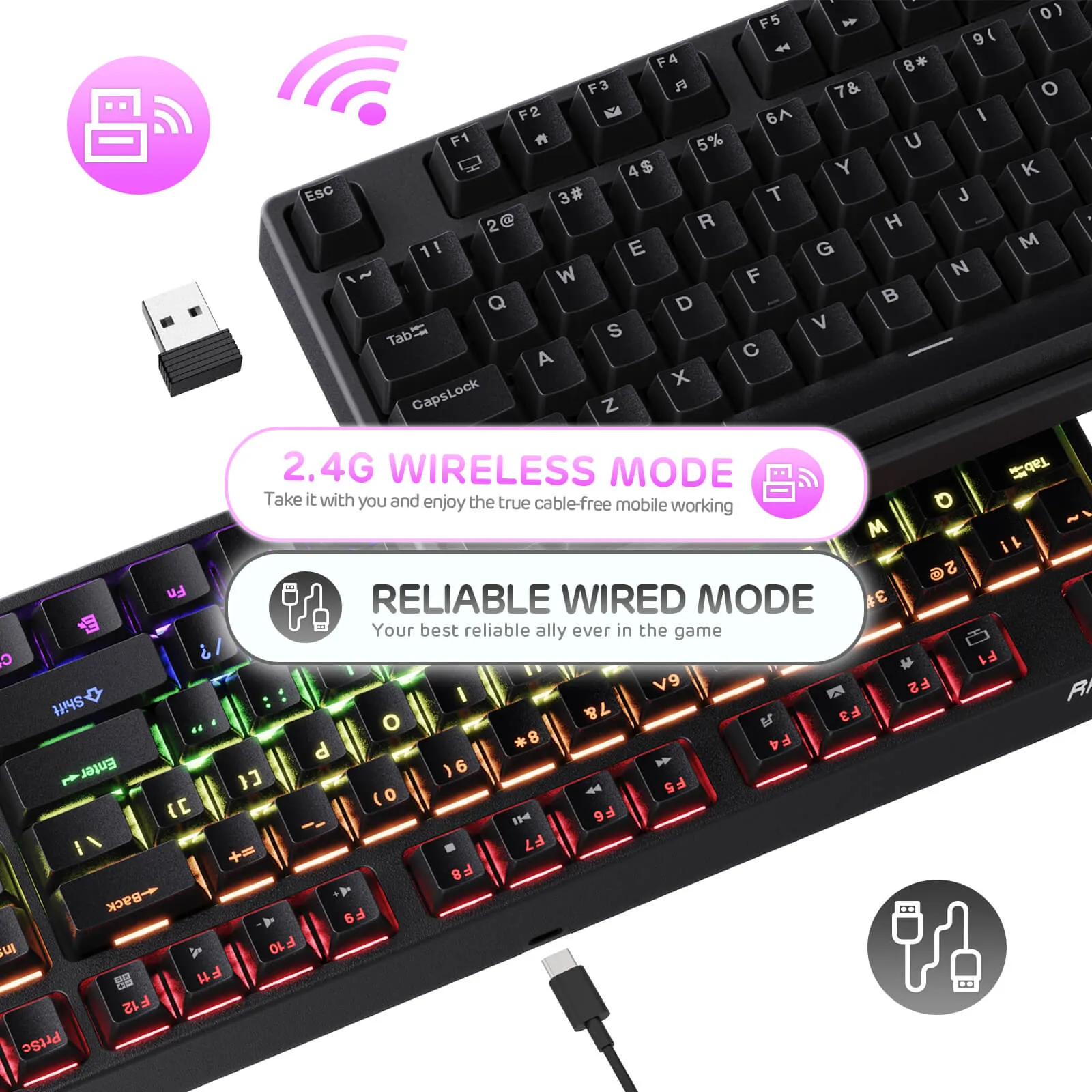RK87 Wireless TKL Mechanical Keyboard