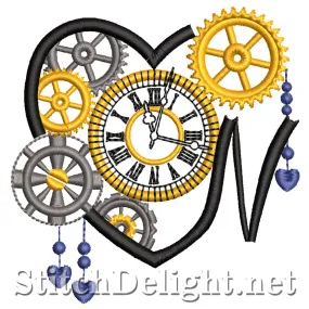 SDS1561 Steampunk Alpha Font N