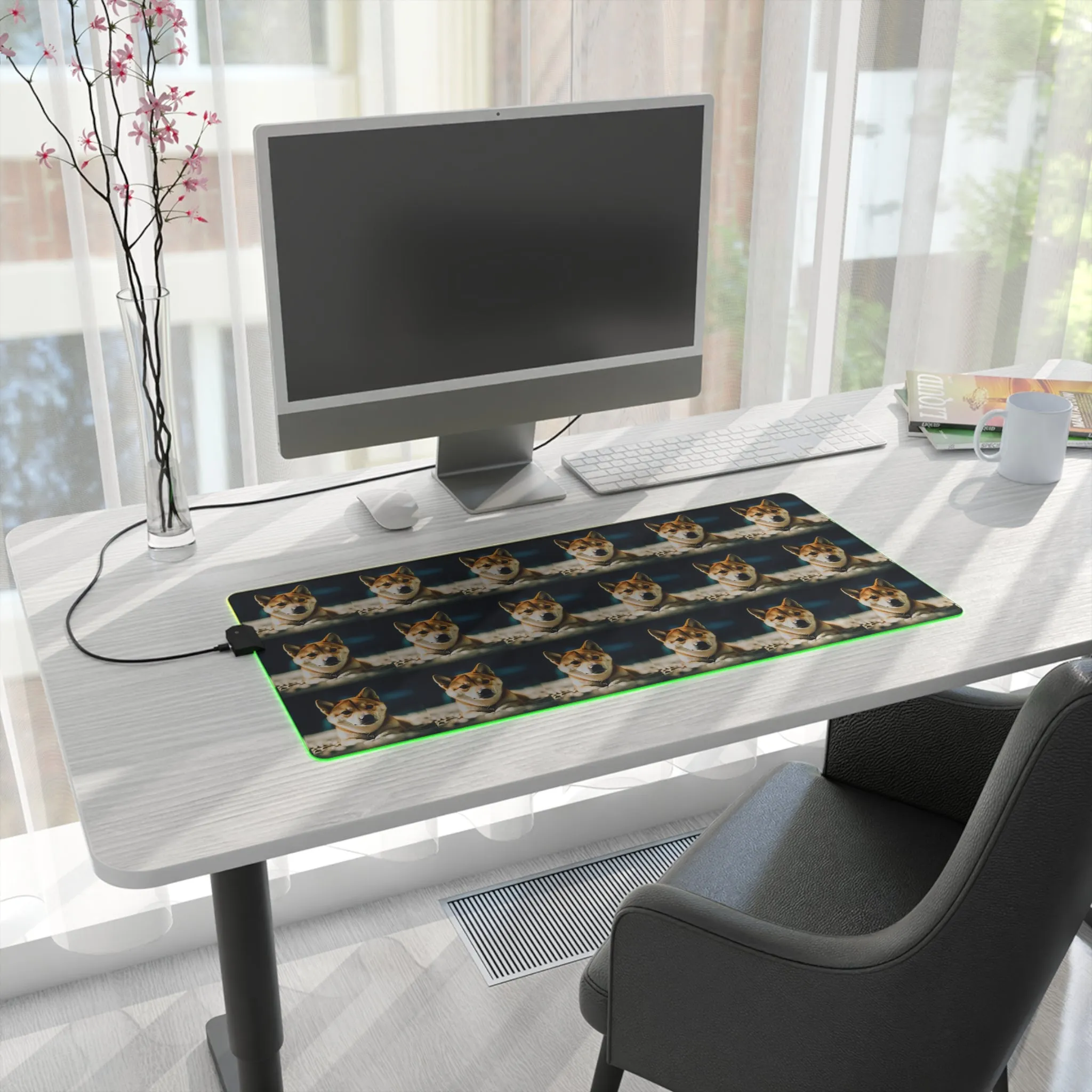 Shiba Inu LED Gaming Mouse Pad