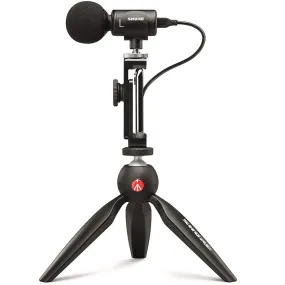 Shure Vocal Condenser Microphone, Black (MV88 DIG-VIDKIT)