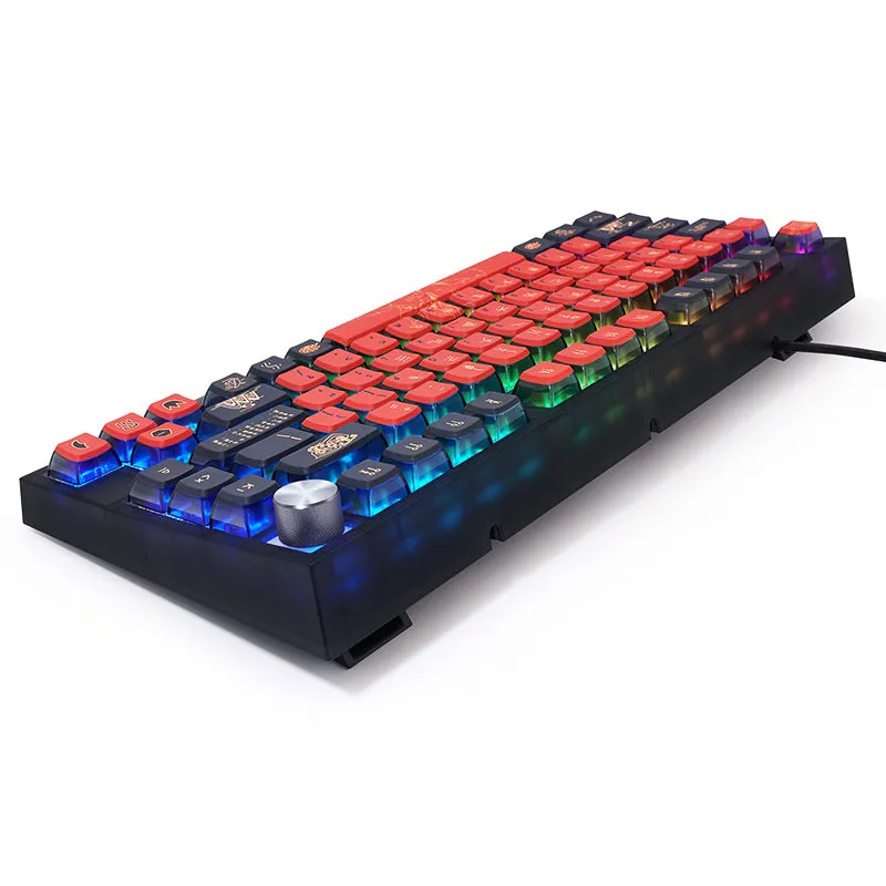 SKYLOONG GK7 Nine-Tailed Fox Pudding PBT ASA Profile Keycap Set 126 Keys