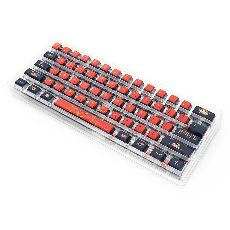 SKYLOONG GK7 Nine-Tailed Fox Pudding PBT ASA Profile Keycap Set 126 Keys