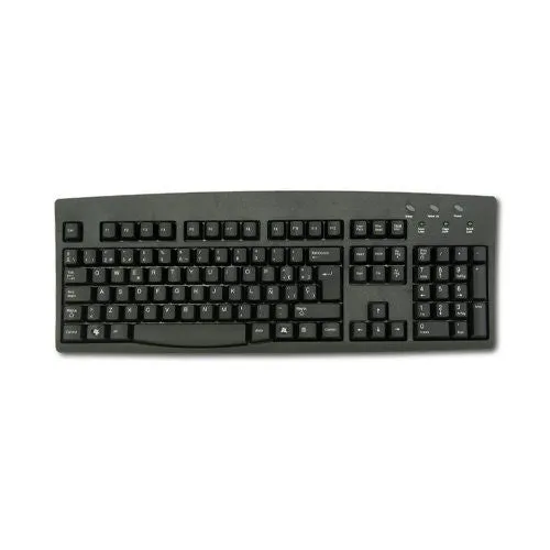 Standard English US Black Wired USB Keyboard SimplyPlugo Brand by Solidtek