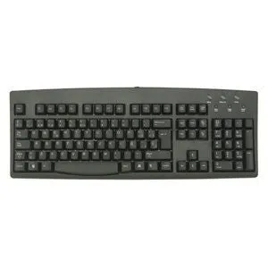 Standard English US Black Wired USB Keyboard SimplyPlugo Brand by Solidtek