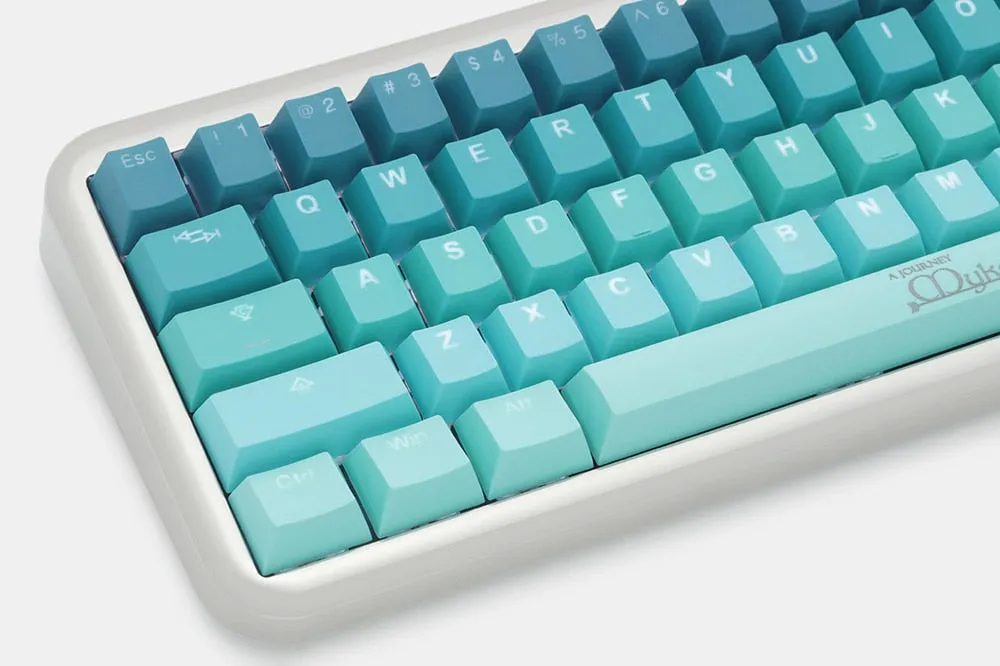 taihao Mykonos pbt double shot keycaps for diy gaming mechanical keyboard Backlit Caps oem profile light through ISO UK