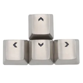 teamwolf stainless steel MX back-lit metal gaming Keycap for arrow keys silver color