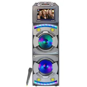 TOPTECH SMART-212 Portable Bluetooth Speaker with Multi-Hued Lights & Tablet