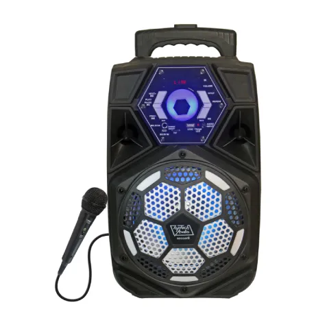 TOPTECH SOCCER-8 Portable 8-Inch Bluetooth Party Speaker with LED Lights