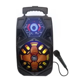 TOPTECH SPARK-8 Portable 8-Inch Bluetooth Party Speaker with LED Lights