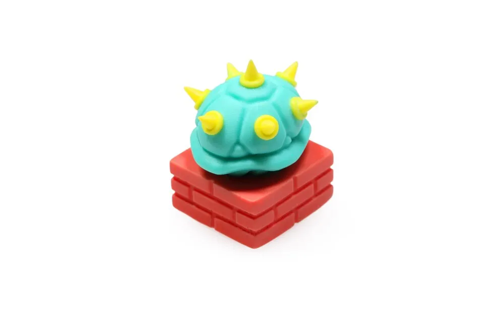 turtle with spikes Spiny handcraft Resin artisan keycaps for mx stem mechanical keyboards Yellow red green black blue White